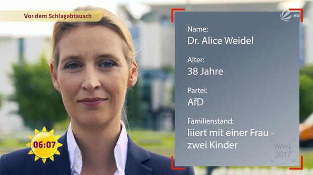 Fruhstucksfernsehen Video Alice Weidel Als Image Retterin Sat 1