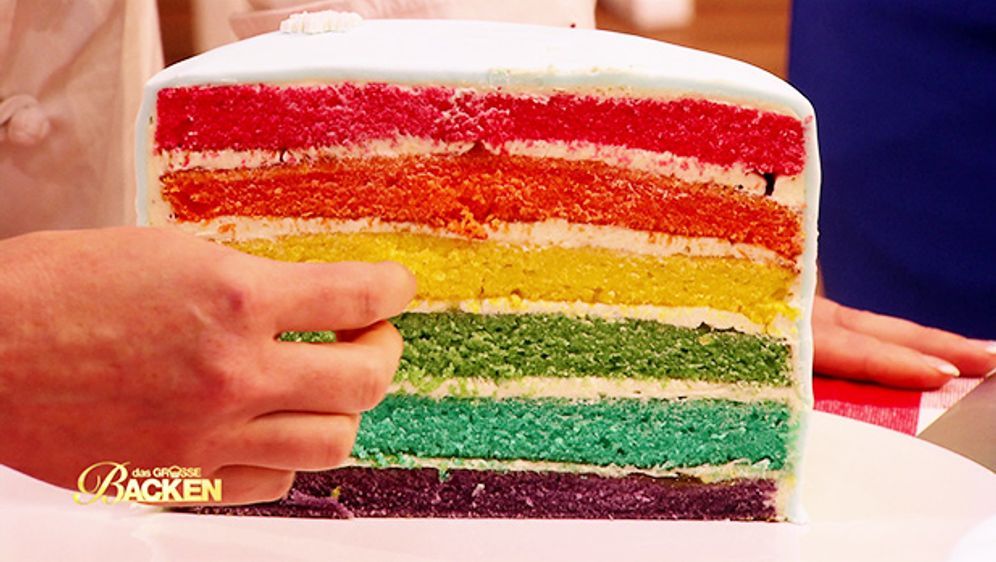 Das große Backen - Regenbogentorte - Sat.1