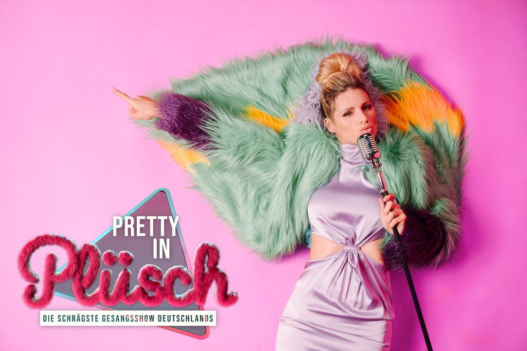 Pretty in Plüsch - die schrägste Gesangsshow Deutschlands - Artwork - Michelle Hunziker - Bildquelle: Julian Essink SAT.1 / Julian Essink
