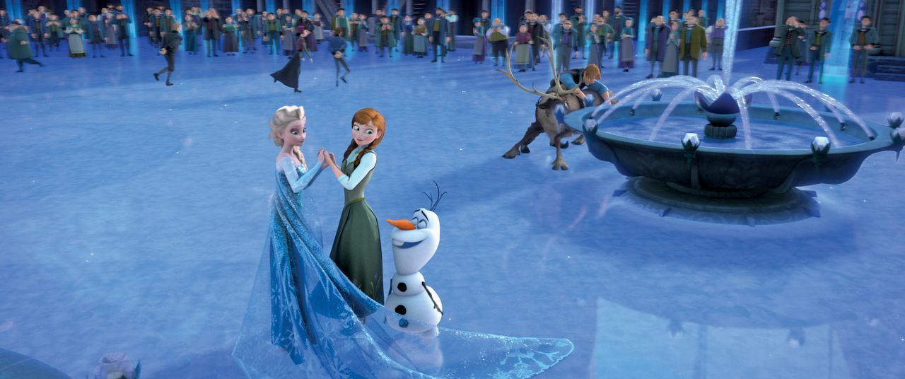 (v.l.n.r.) Elsa; Anna; Olaf - Bildquelle: 2013 Disney. All Rights Reserved