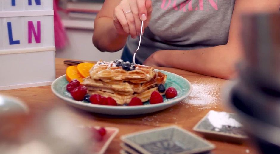 Fruhstucksfernsehen Video Gesunde Proteinwaffeln Mit Beeren Sat 1