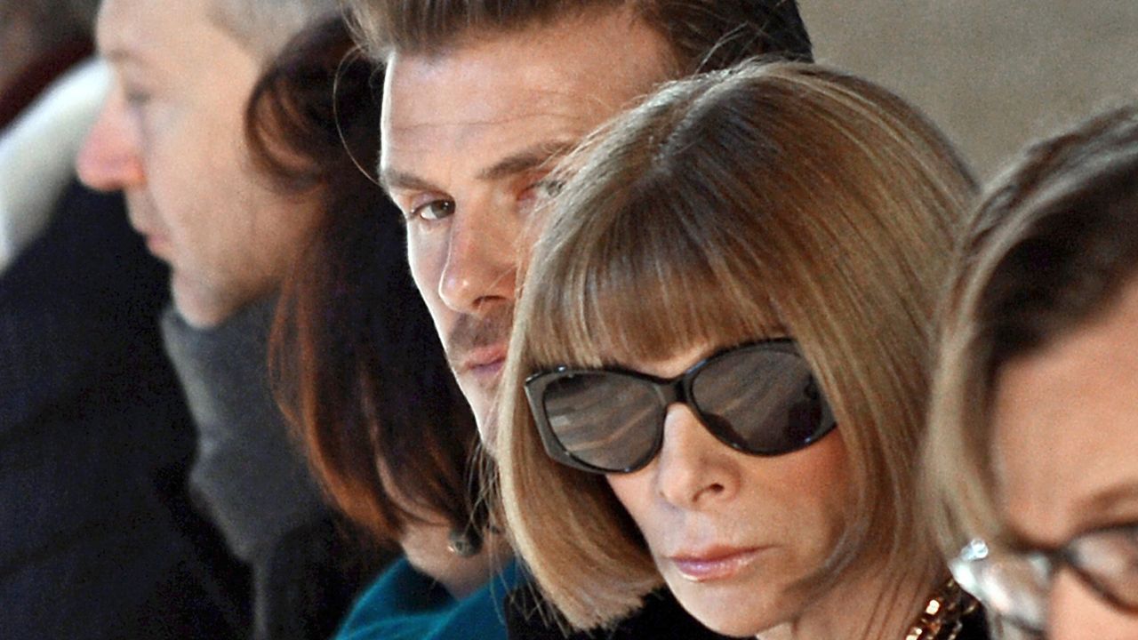 NewYork-Fashionweek-David-Beckham-Anna-Wintour-13-02-10-2-AFP - Bildquelle: AFP PHOTO/Stan HONDA