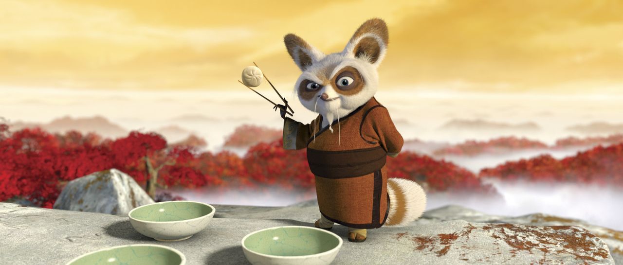 Kung Fu Meister Shifu, der bereits die legendären "Furiosen Fünf" trainiert hat, bekommt nun den Spezialauftrag. Er soll den tollpatschigen und di... - Bildquelle: Paramount Pictures