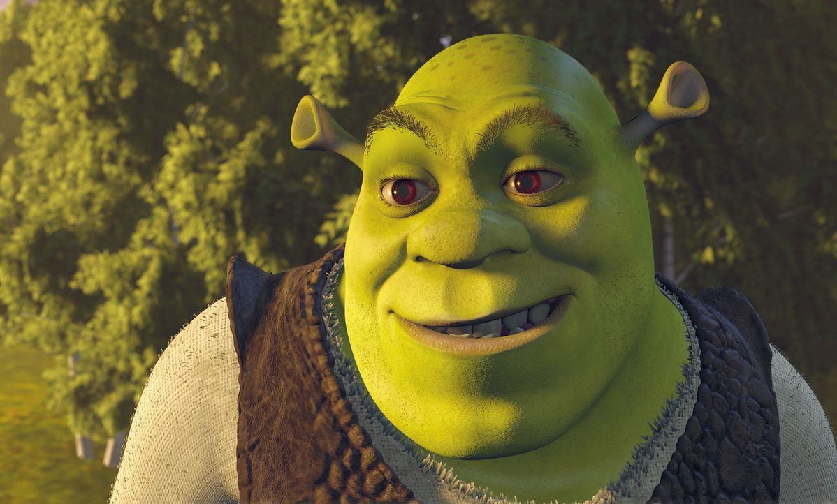 Shrek ist ein großer, hässlicher, grüner Sumpfbewohner. Nichts geht ihm über seine Ruhe, das tägliche Schlammbad und eine Portion leckere Waldk... - Bildquelle: TM &   2001 DreamWorks L.L.C.