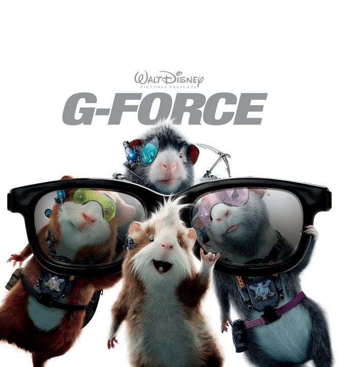 G-Force - Agenten mit Biss: Hurley (M.), Juarez (r.), Darwin (l.) und Blaster (hinten) ... - Bildquelle: Disney Enterprises, Inc. and Jerry Bruckheimer Inc.  All Rights Reserved