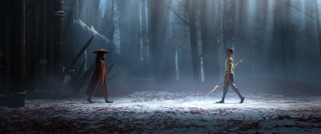 Raya (l.); Namaari (r.) - Bildquelle: 2021 Disney