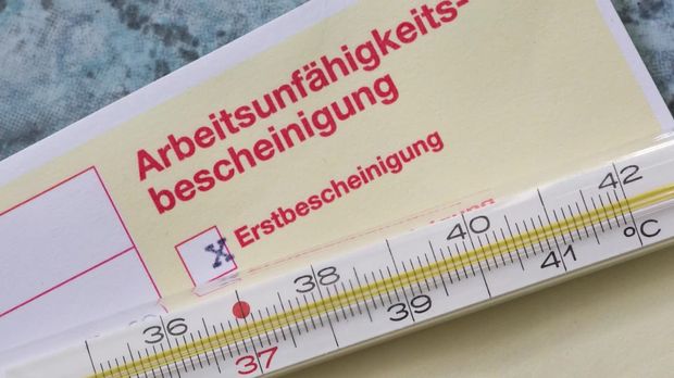 Krankheitstage in Deutschland um 71 Prozent gestiegen