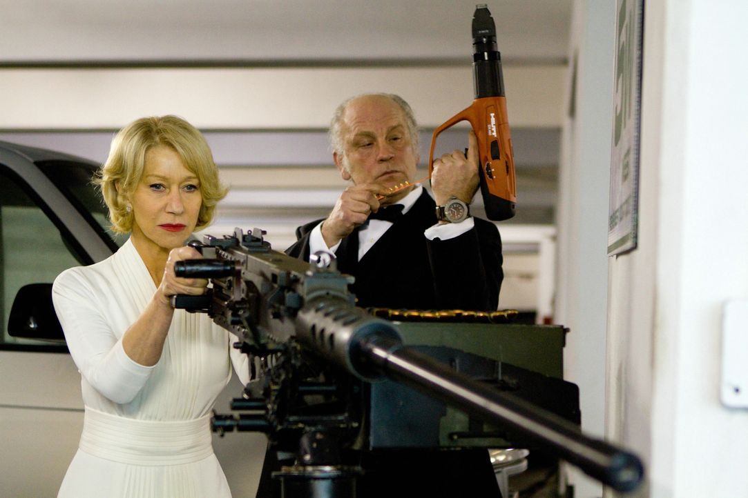 Wissen sich zu wehren: Vicoria (Helen Mirren) und Marvin Boggs (John Malkovich)... - Bildquelle: 2010 Concorde Filmverleih GmbH