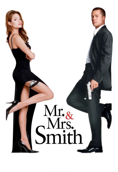 Mr. & Mrs. Smith - Artwork - Jane Smith (Angelina Jolie, l.); John Smith (Brad Pitt, r.) - Bildquelle: TM and © 2005 by Regency Entertainment (USA), Inc. and Monarchy Enterprises S.a.r.l. Not for sale or duplication.