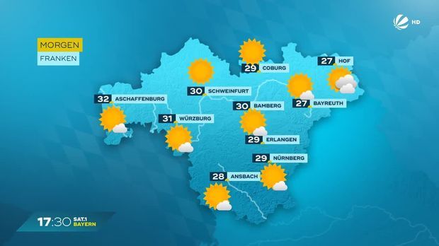 Das Bayern Wetter Vom 24.08.2022: Temperaturen Bis Zu 32 Grad