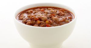 Mitternachtssuppe Mit Hackfleisch Und Paprika