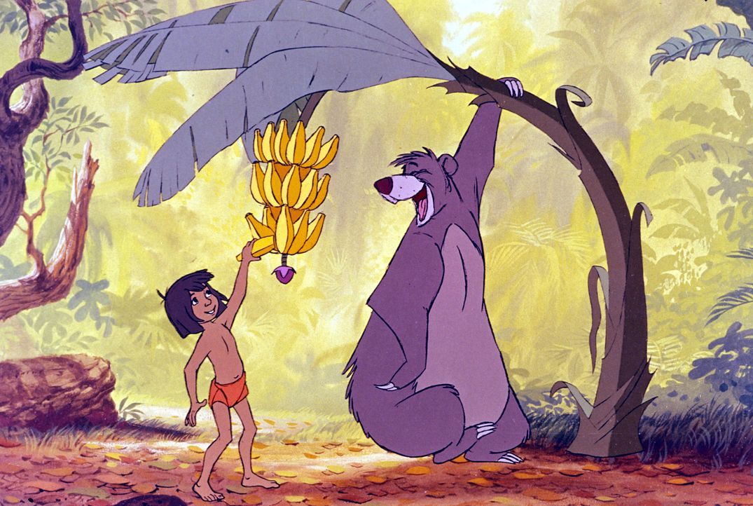 Der Bär Balu bringt dem Menschenjungen Mogli alles bei, was er über das Leben im Dschungel wissen muss ... - Bildquelle: Disney Enterprises, Inc.  All rights reserved