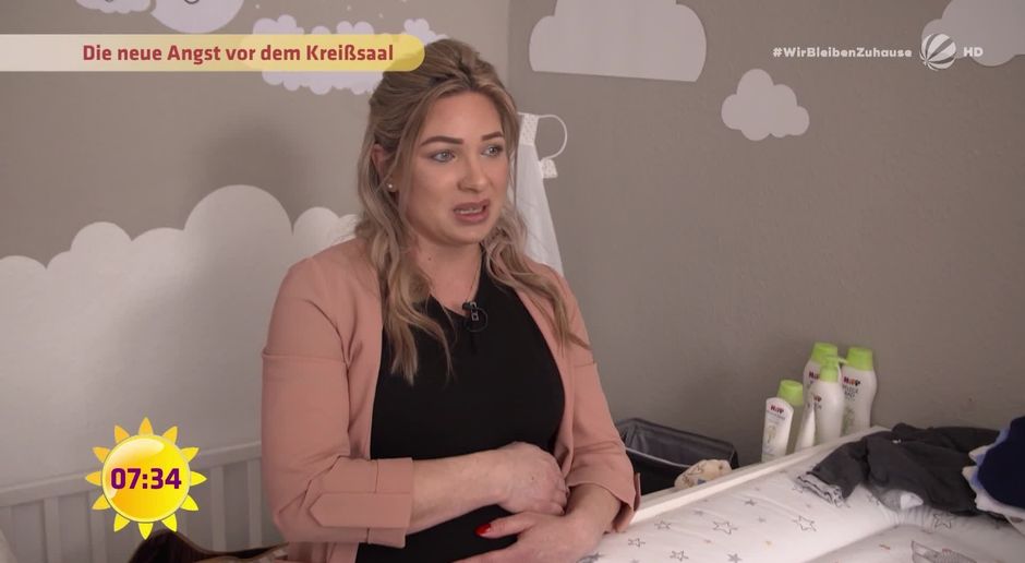 Fruhstucksfernsehen Video Grosse Angst Vor Der Entbindung Sat 1