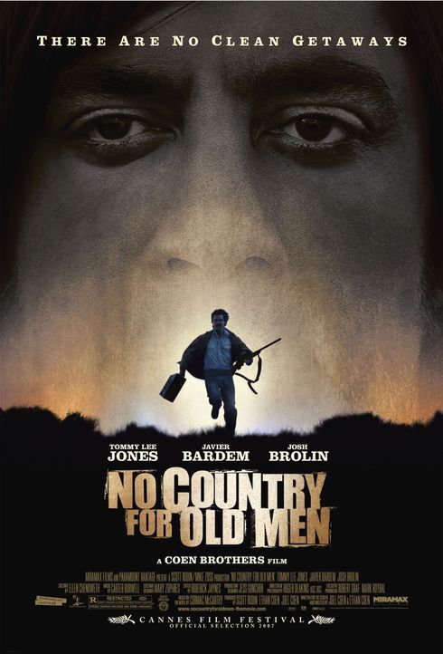 NO COUNTRY FOR OLD MEN - Plakatmotiv - Bildquelle: © 2008 by PARAMOUNT VANTAGE, a Division of PARAMOUNT PICTURES, and MIRAMAX FILM CORP. All Rights Reserved.