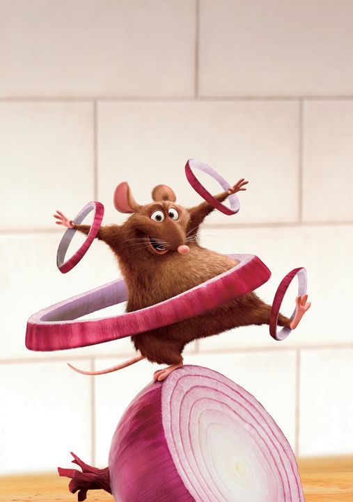 Frisch gewaschen und desinfiziert übernimmt Emile das Schälen der Zwiebeln. Eile ist geboten, denn der berühmte Restaurantkritiker Ego kommt zu B... - Bildquelle: Disney/Pixar.  All rights reserved