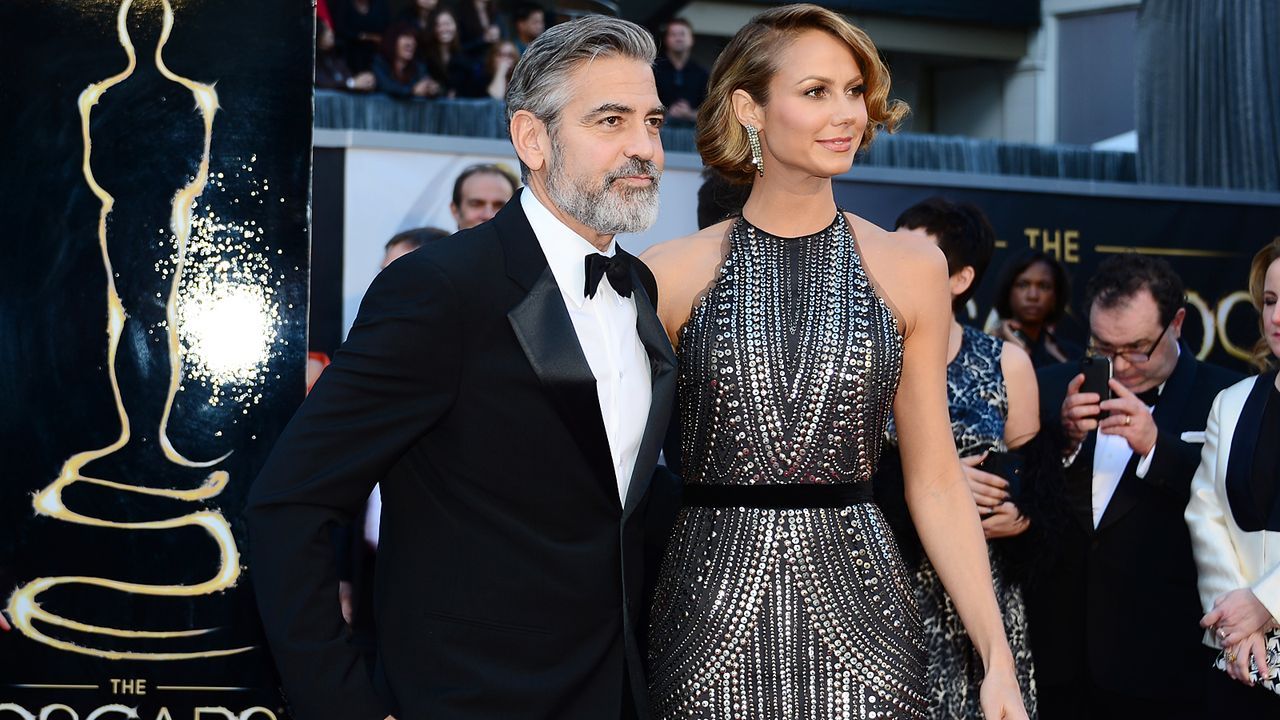 Oscars-Roter-Teppich-130224-George-Clooney-Stacy-Keibler-AFP - Bildquelle: AFP