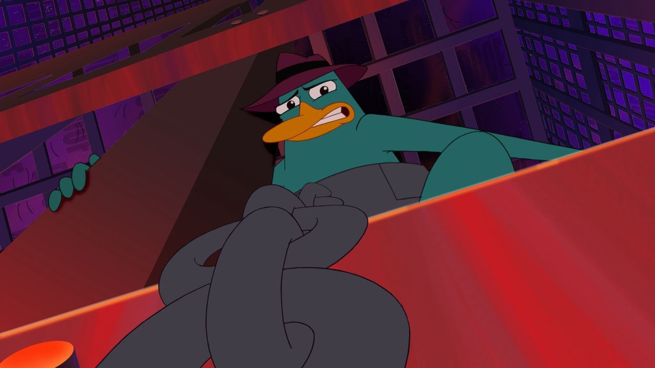 Wird Perry sein Doppelleben als Geheimagent aufdecken, um Phineas und Ferb vor Bösewicht Dr. Doofenschmirtz zu beschützen? - Bildquelle: Disney