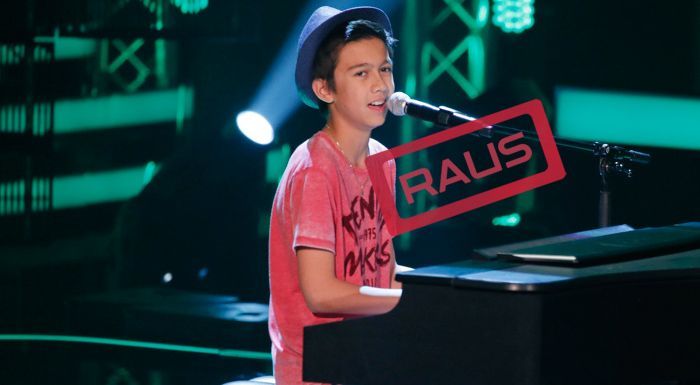 The-Voice-Kids-Stf04-RAUS-Lukas-SAT1-Richard-Huebner - Bildquelle: SAT.1/Richard Huebner