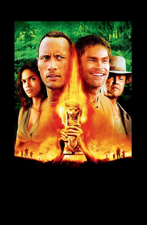 Welcome to the Jungle - Artwork: Mariana (Rosario Dawson, l.), Beck (Dwayne Johnson, 2.v.l.), Travis (Seann William Scott, 2.v.r.) und Hatcher (Chri... - Bildquelle: 2004 Sony Pictures Television International. All Rights Reserved.