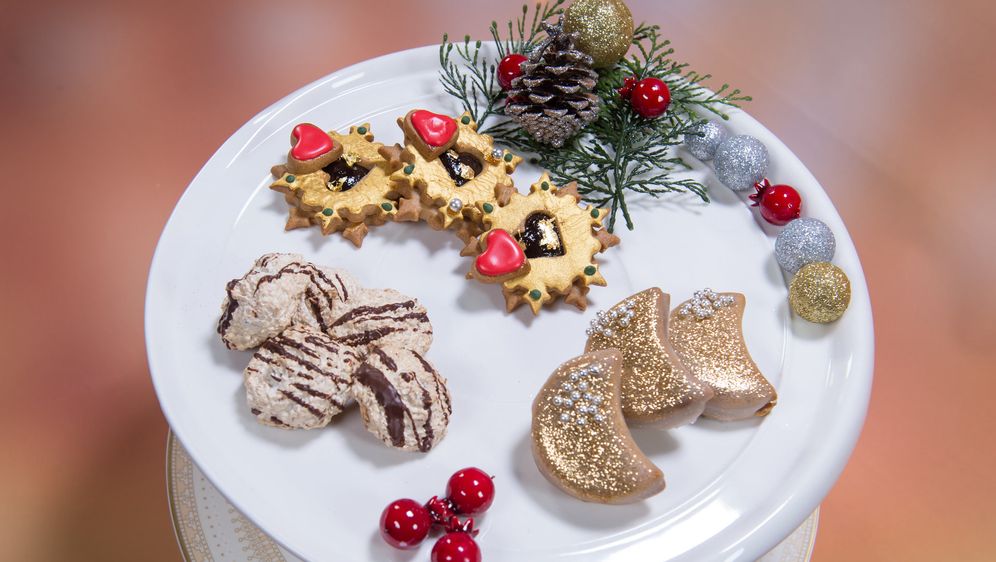 Mürbeteig-Plätzchen mit Nougat-Füllung|Rezept|Das Große Promibacken