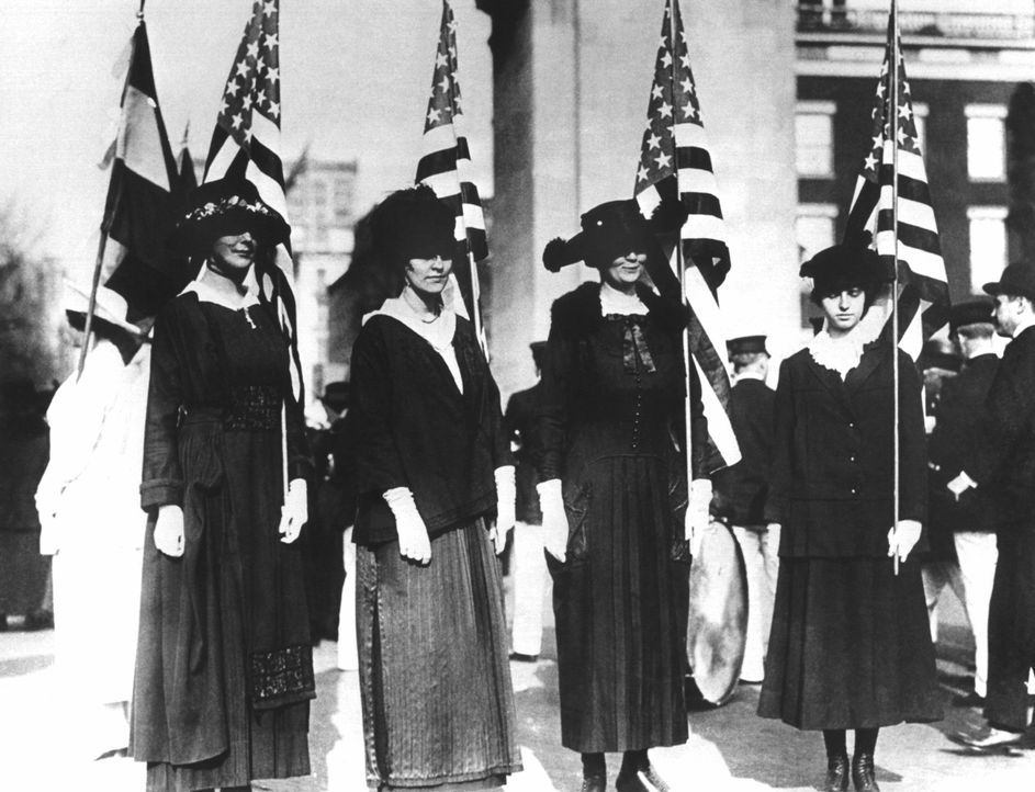 Amerikanische Frauenrechtlerinnen - Bildquelle: dpa