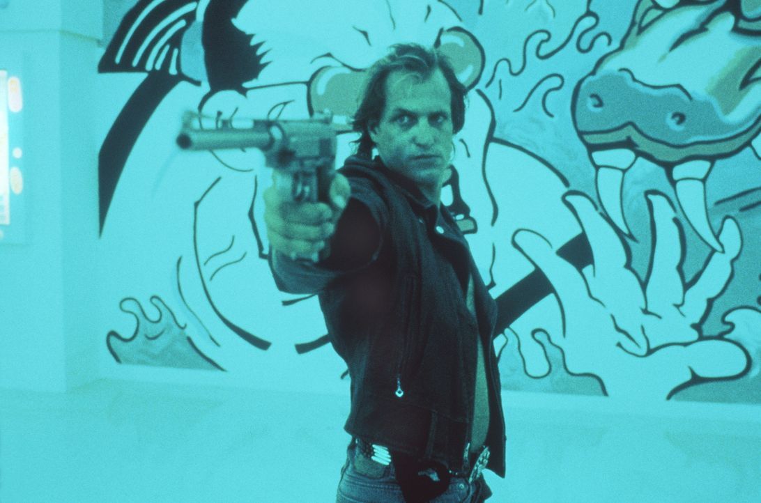 Mickey (Woody Harrelson) und seine zweitbeste Freundin: seine Waffe ... - Bildquelle: Warner Bros.