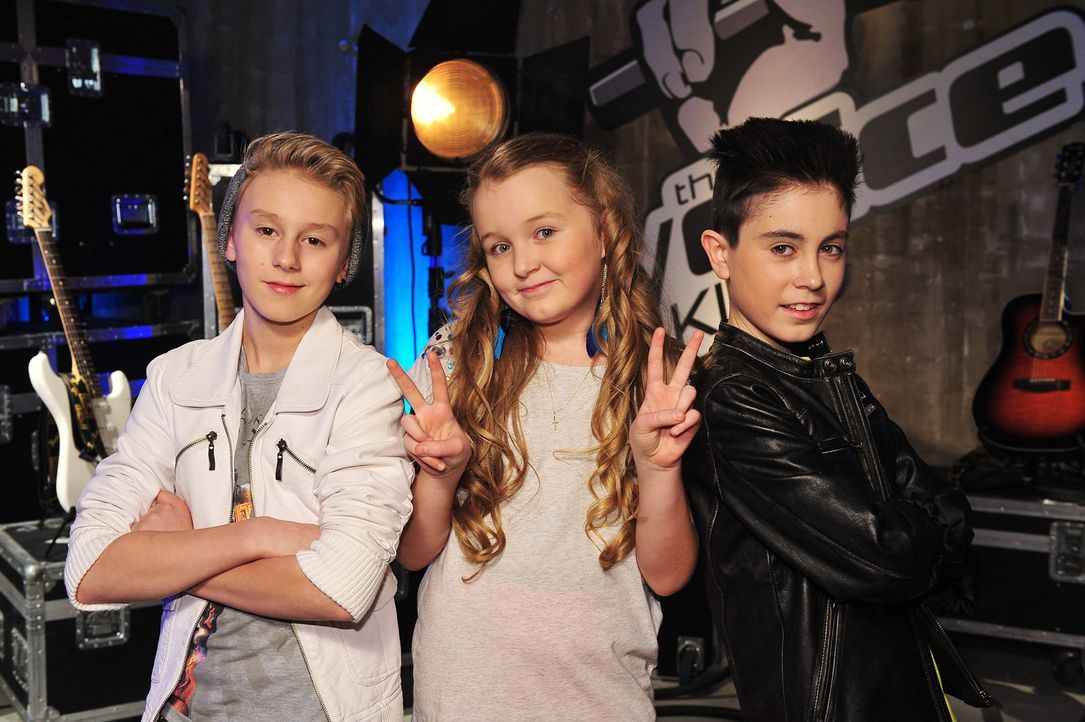 The-Voice-Kids-Stf02-Epi07-Vanessa-Joel-Leif-11-SAT1-Andre-Kowalski - Bildquelle: SAT.1/Andre Kowalski
