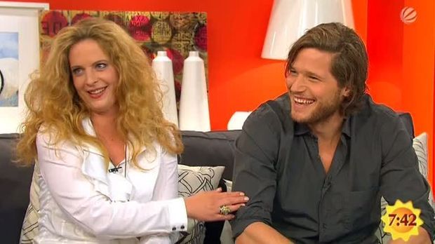 Frühstücksfernsehen Video Talk Diana Amft und Sebastian Ströbel