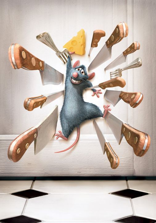 Wie kann die Ratte Remy aus dieser äußerst brenzligen Situation entkommen? - Bildquelle: Disney/Pixar.  All rights reserved