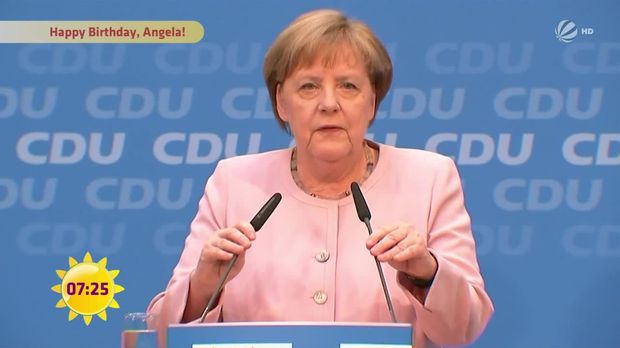 Frühstücksfernsehen - Video - Happy Birthday, Angela Merkel! - Sat.1