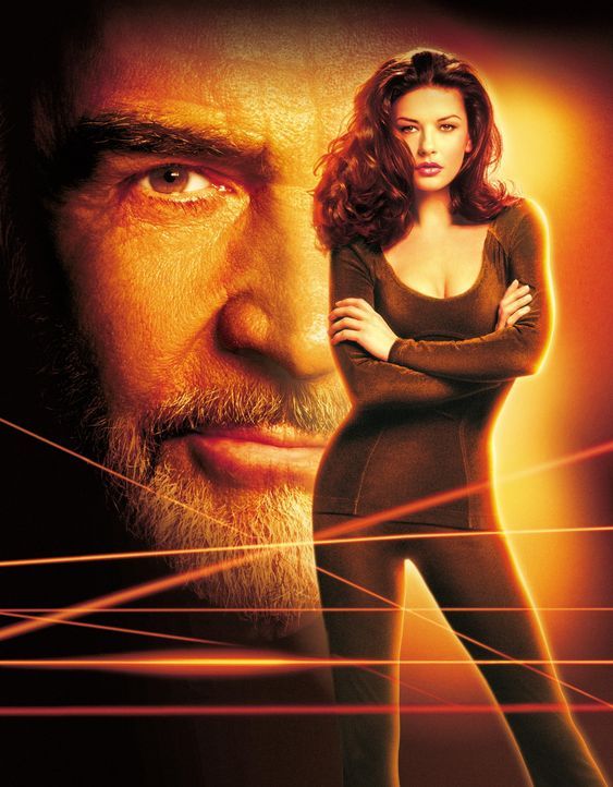 Verlockende Falle - Artwork - Meisterdieb Sean Connery, l. in der verlockenden Falle von Versicherungsagentin Catherine Zeta-Jones, r. - Bildquelle: 20th Century Fox.