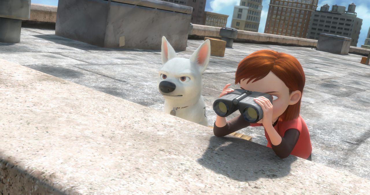 Die 14-jährige Penny (r.) spielt zusammen mit ihrem Hund Bolt (l.) die Hauptrolle in einer aufregenden Serie. - Bildquelle: Disney Enterprises, Inc.  All rights reserved