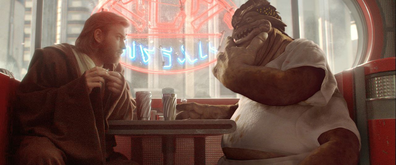 Als Separatisten einen Ansachlag auf das Leben der Senatorin Padmé Amidala verüben, wird Jedi-Ritter Obi-Wan Kenobi (Ewan McGregor, l.) gebeten, die... - Bildquelle: Lucasfilm Ltd. & TM. All Rights Reserved.