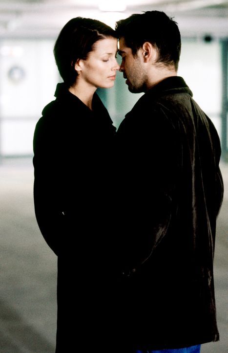 Schon bald verliebt sich James (Colin Farrell, r.) in seine härteste Konkurrentin Layla (Bridget Moynahan, l.). Doch ist die junge Frau eine Ostspio... - Bildquelle: Kerry Hayes © 2003 Spyglass Entertainment Group, LP. All Rights Reserved. / Kerry Hayes