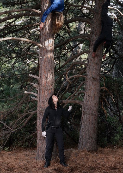 In den Wäldern vor Idaho macht Emily Prentiss (Paget Brewster) eine grausame Entdeckung ... - Bildquelle: Touchstone Television