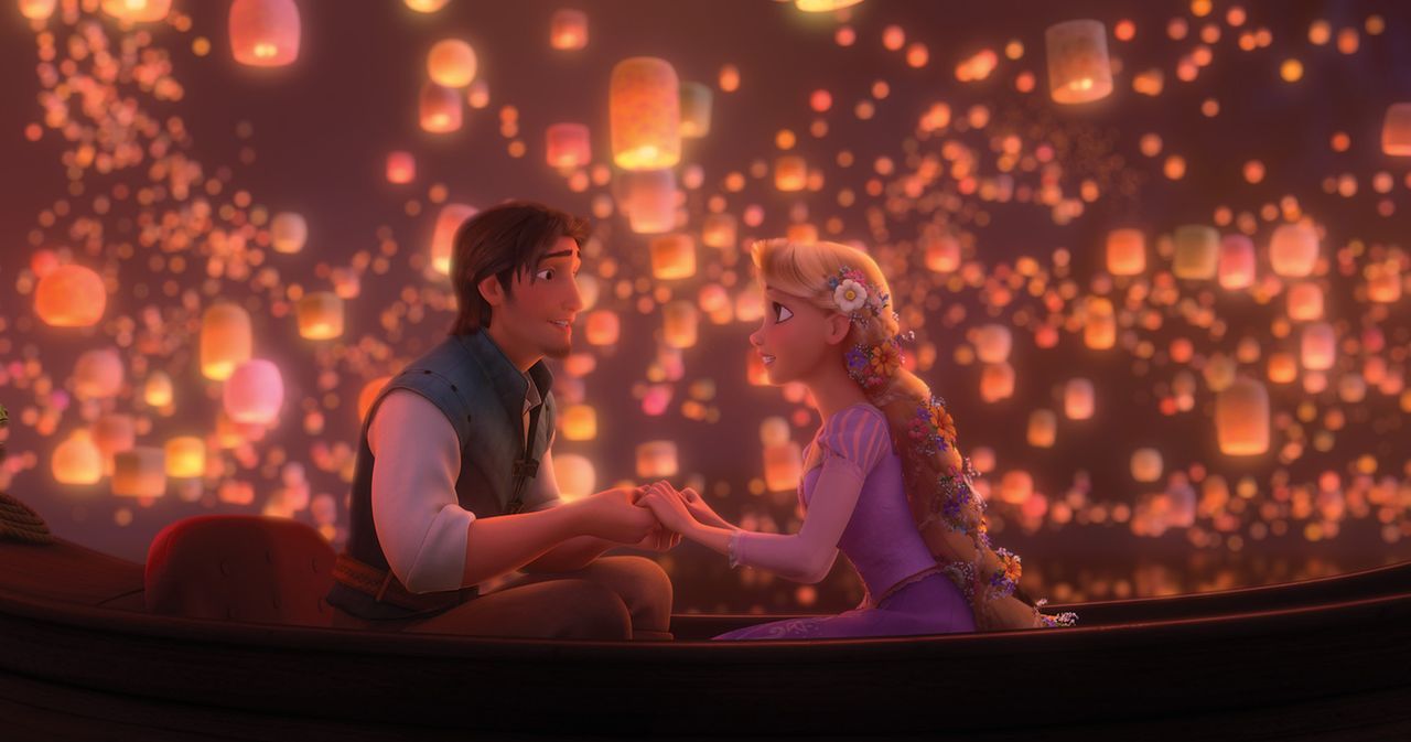 Einmal die Lichter im Himmel sehen und herausfinden, was dahinter steckt: Das ist Rapunzels (r.) großer Wunsch, den ihr der gewitzte Dieb Flynn Ride... - Bildquelle: Disney.  All rights reserved