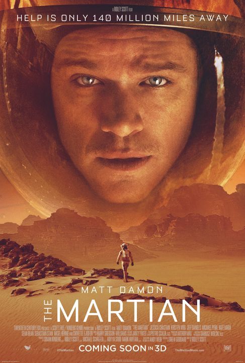 Der Marsianer - Rettet Mark Watney - Plakat - Bildquelle: 2015 Twentieth Century Fox Film Corporation. All rights reserved.