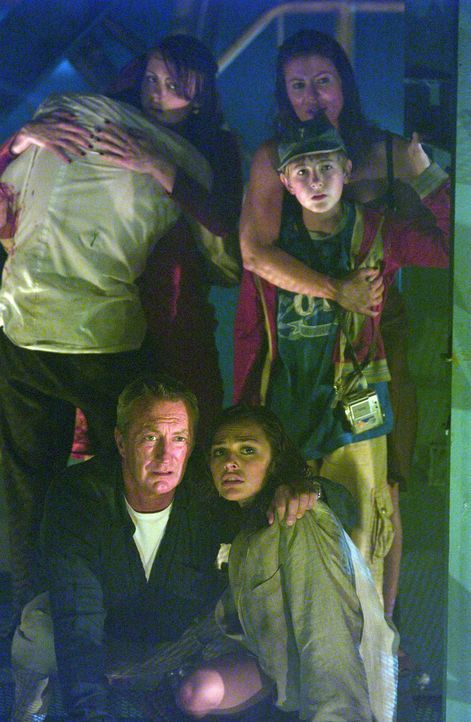 Den Tod vor Augen, bahnen sich (v.l.n.r.) Jeffrey (Bryan Brown), Rachel (Alexa Hamilton), ihr Sohn Dylan (Rory Copus) und Aimee (Tinarie Van Wyk-Loo... - Bildquelle: Hallmark Entertainment