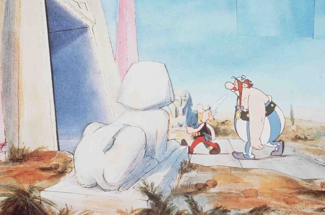 Wie der antike Sagenheld Herakles müssen Asterix (l.) und Obelix (r.) in diesem Abenteuer zwölf schwere Prüfungen bestehen, um das rebellische klein... - Bildquelle: Jugendfilm-Verleih GmbH