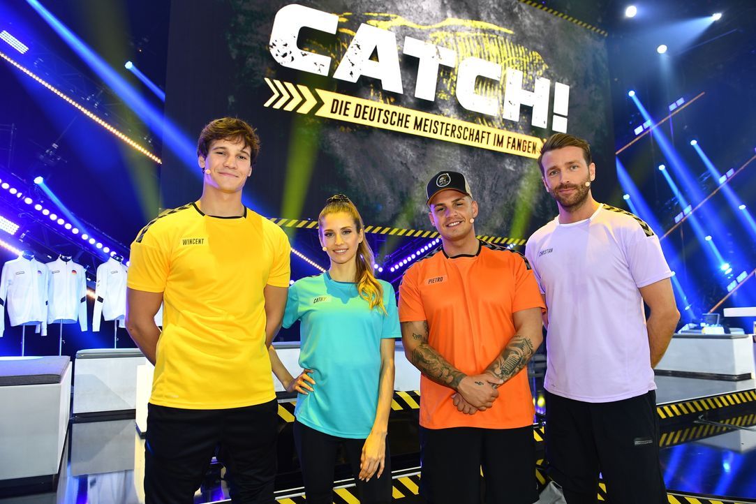 (v.l.n.r.) Wincent Weiss; Cathy Hummels; Pietro Lombardi; Christian Düren - Bildquelle: Willi Weber SAT.1 / Willi Weber