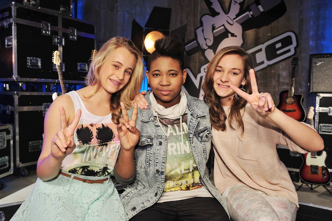 The-Voice-Kids-Stf02-Epi07-Jamica-Nadine-Sarah-2-SAT1-Andre-Kowalski - Bildquelle: SAT.1/Andre Kowalski