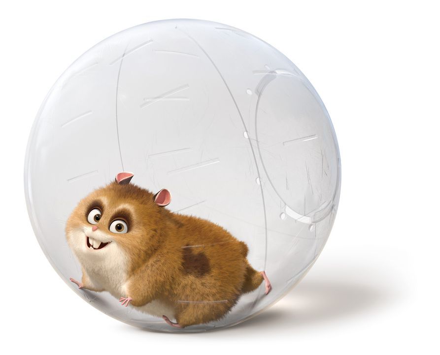 Dino, der fernsehbesessene Hamster ist ein großer Fan der Serie "Bolt". Als er den Serienstar persönlich kennenlernt ist er völlig aus dem Häusc... - Bildquelle: Disney Enterprises, Inc.  All rights reserved