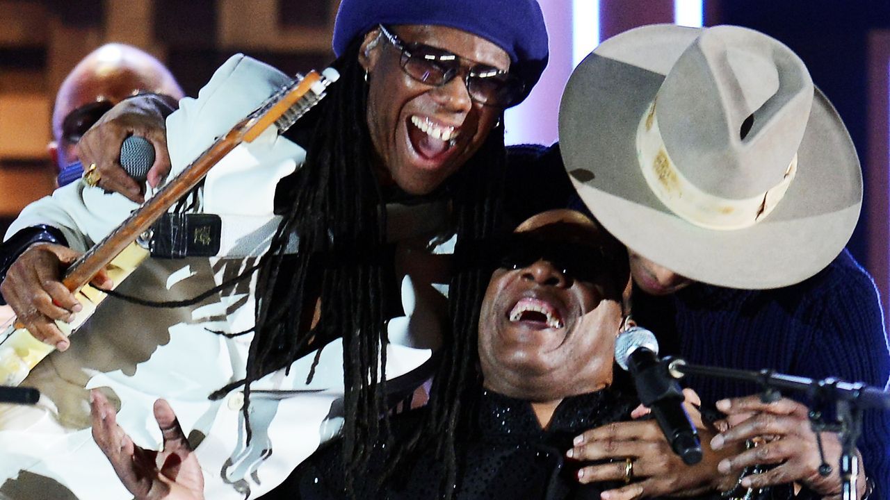 Grammy-Awards-Pharrell-Williams-Nile-Rodgers-Stevie-Wonder-14-01-26-AFP - Bildquelle: AFP