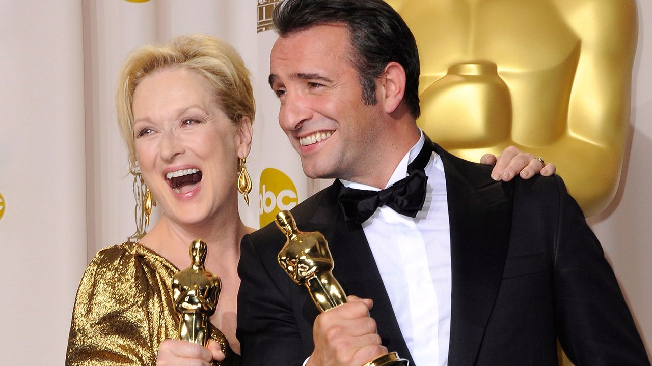 Meryl-Streep-Jean-Dujardin-12-02-26-dpa - Bildquelle: dpa