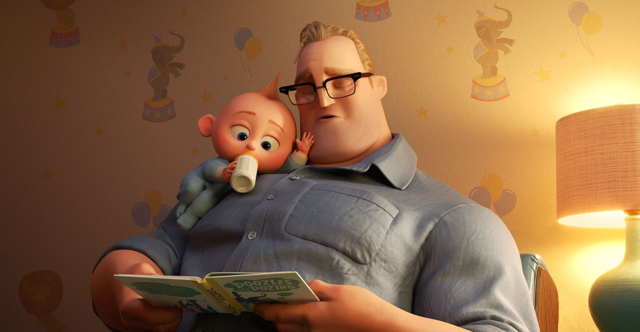 Jack-Jack Parr (l.); Bob Parr/Mr. Incredible (r.) - Bildquelle: 2018 Disney/Pixar. All Rights Reserved.