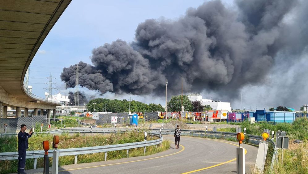 Explosion im Chempark in Leverkusen