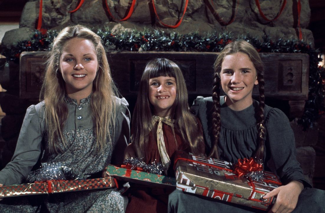 (v.l.n.r.) Mary Ingalls (Melissa Sue Anderson); Carrie Ingalls (Sidney Greenbush); Laura Ingalls (Melissa Gilbert) - Bildquelle: © 1975 National Broadcasting Company, Inc. All Rights Reserved.