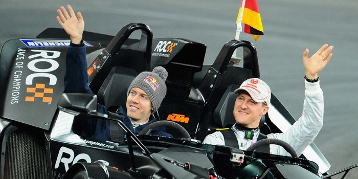 Sebastian Vettel, Michael Schumacher, Race of Champions - Bildquelle: Getty