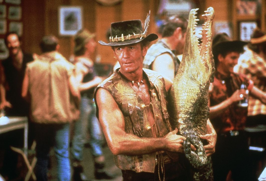 Nomen est omen: "Crocodile" Dundees (Paul Hogan) Liebe gehört den Krokodilen ... - Bildquelle: Paramount Pictures