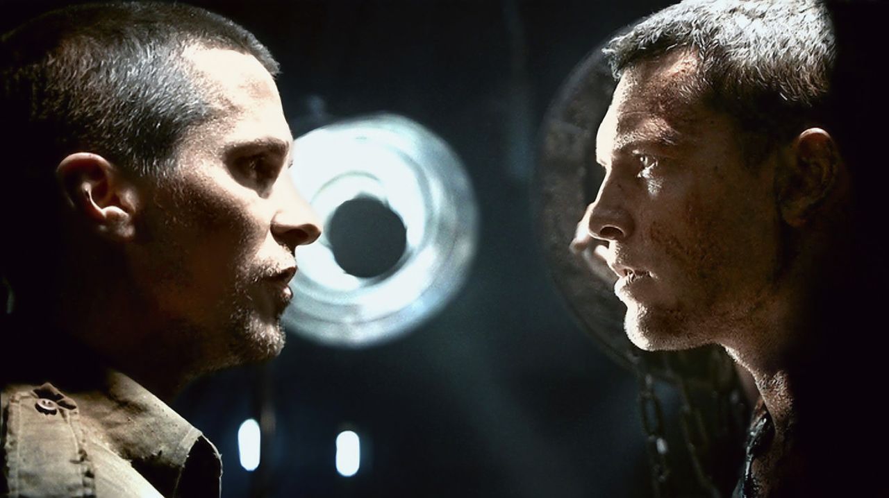 Als dem Widerstandskämpfer John Connor (Christian Bale, l.) Marcus Wright (Sam Worthington, r.), dessen Vergangenheit im Unklaren liegt, über den... - Bildquelle: 2009 T Asset Acquisition Company, LLC. All Rights Reserved.